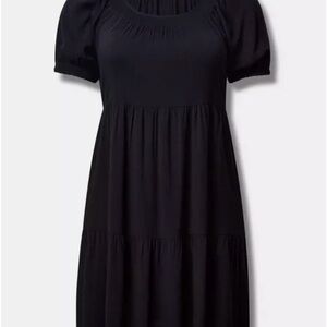 Torrid Black Mini baby doll Dress